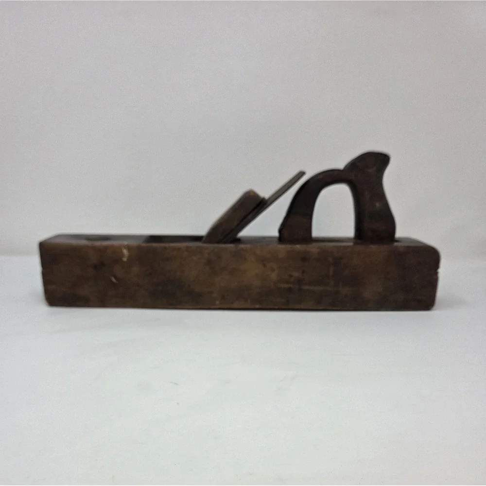 Vintage Antique Wooden Hand Plane W. Butcher Cast Steel – 19th Century Hand Tool